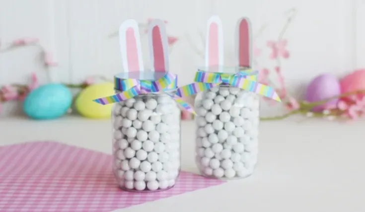 Image for DIY Easter Bunny Candy Jars