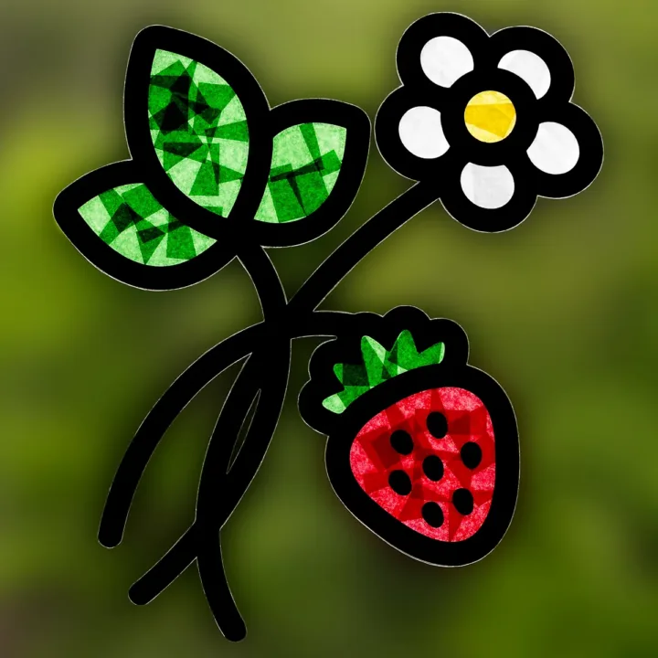 Image for Strawberry Suncatcher Craft