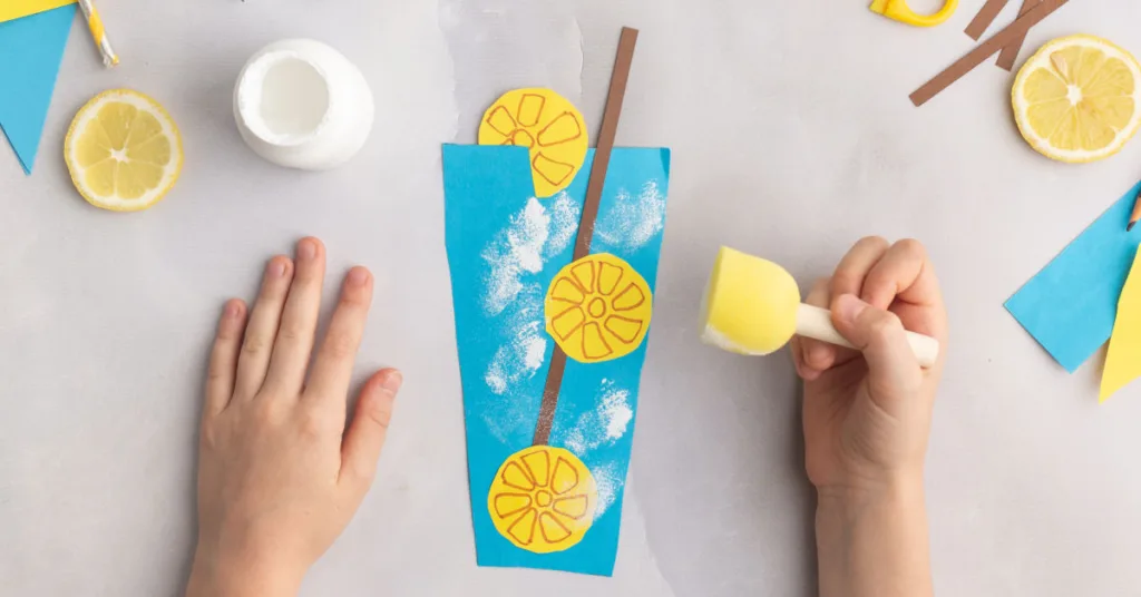 This lemonade paper craft blends creativity, skill-building and playful summer fun in one engaging activity.