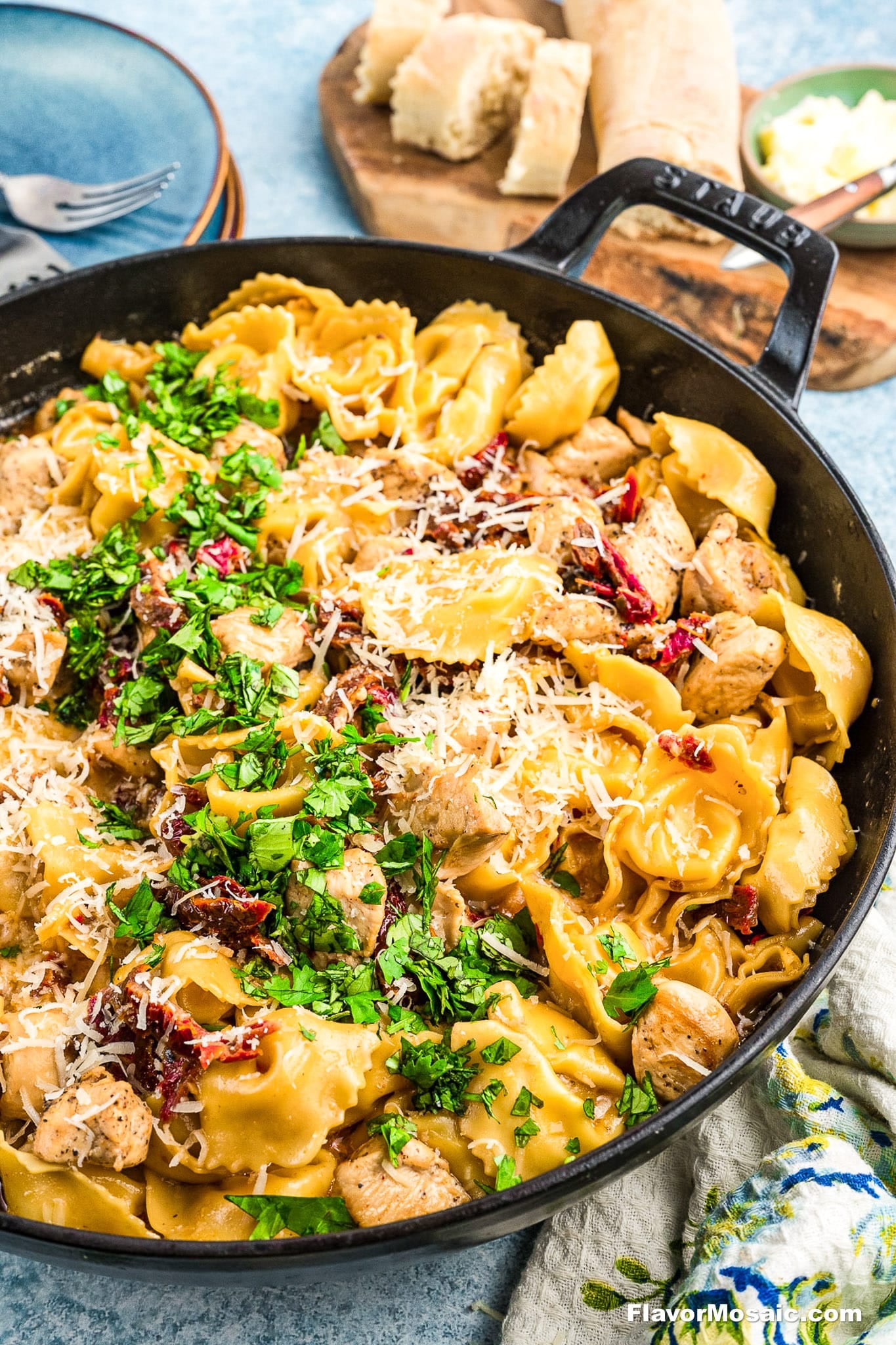 Image for Marry Me Chicken Tortellini (Creamy Mexican Chipotle Pasta Sauce)