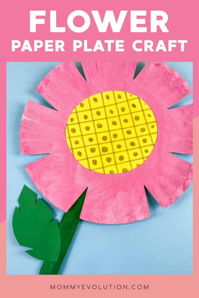 Brighten craft time with this Paper Plate Flower Craft that turns a simple paper plate into a cheerful flower kids will love to create and display.