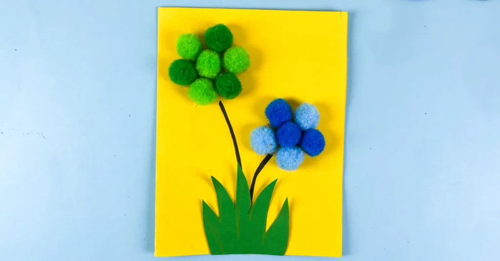 This pom pom flower craft blends creativity, skill-building and seasonal fun into a project kids enjoy making.