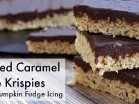 Image for Salted Caramel Rice Krispies with Pumpkin Fudge Icing