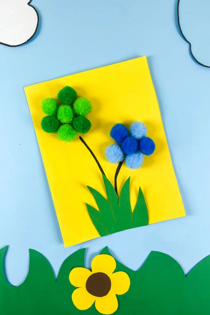 Image for Pom Pom Flower Craft for Kids