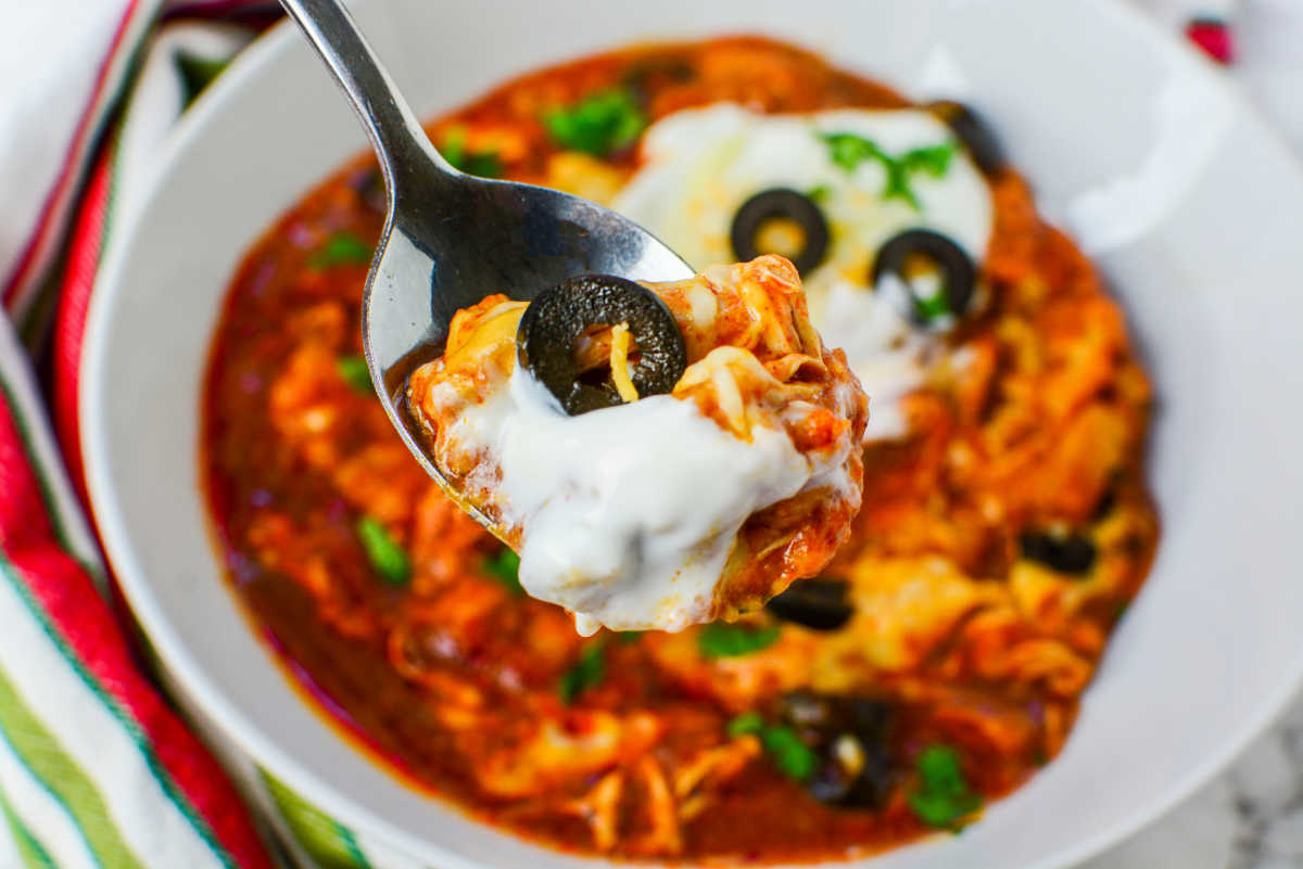 Image for Slow Cooker Chicken Enchilada Casserole