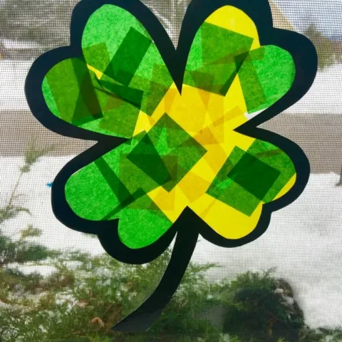 Image for Stained Glass Clover Craft
