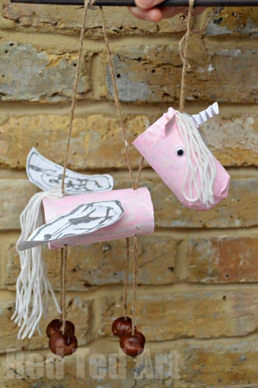 Image for Toilet Paper Rolls Unicorn Marionette