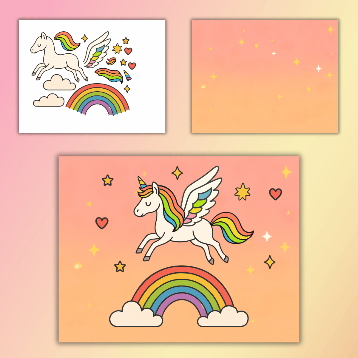 Image for Free Printable Unicorn Craft
