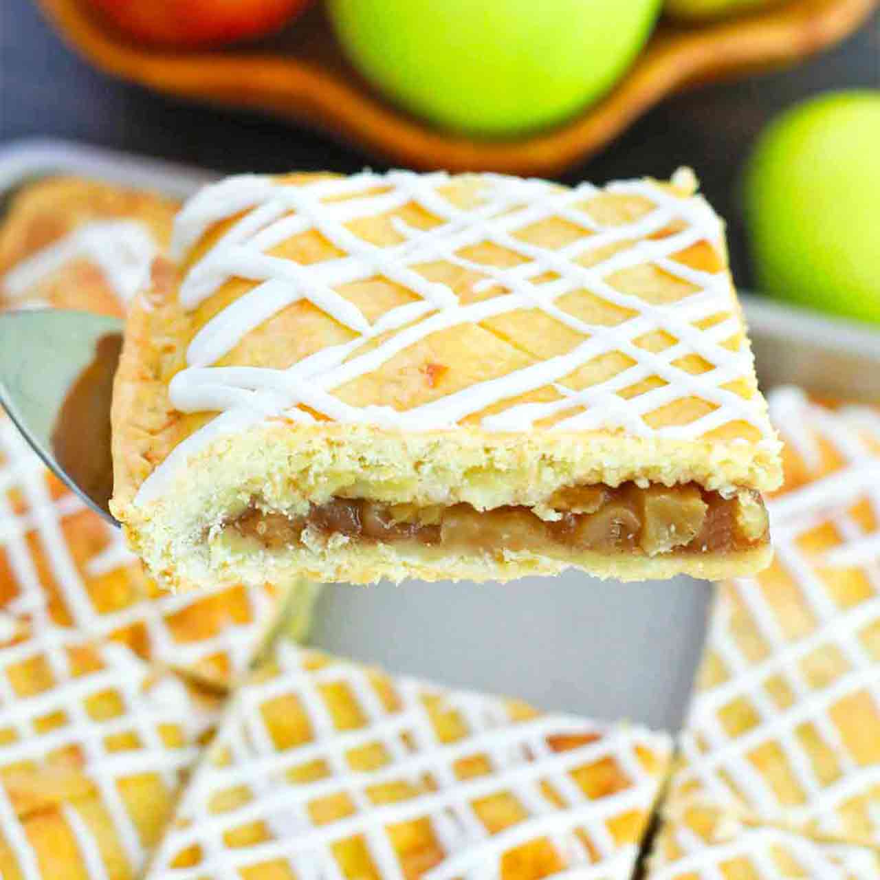 Image for BEST Apple Slab Pie with Maple Glaze