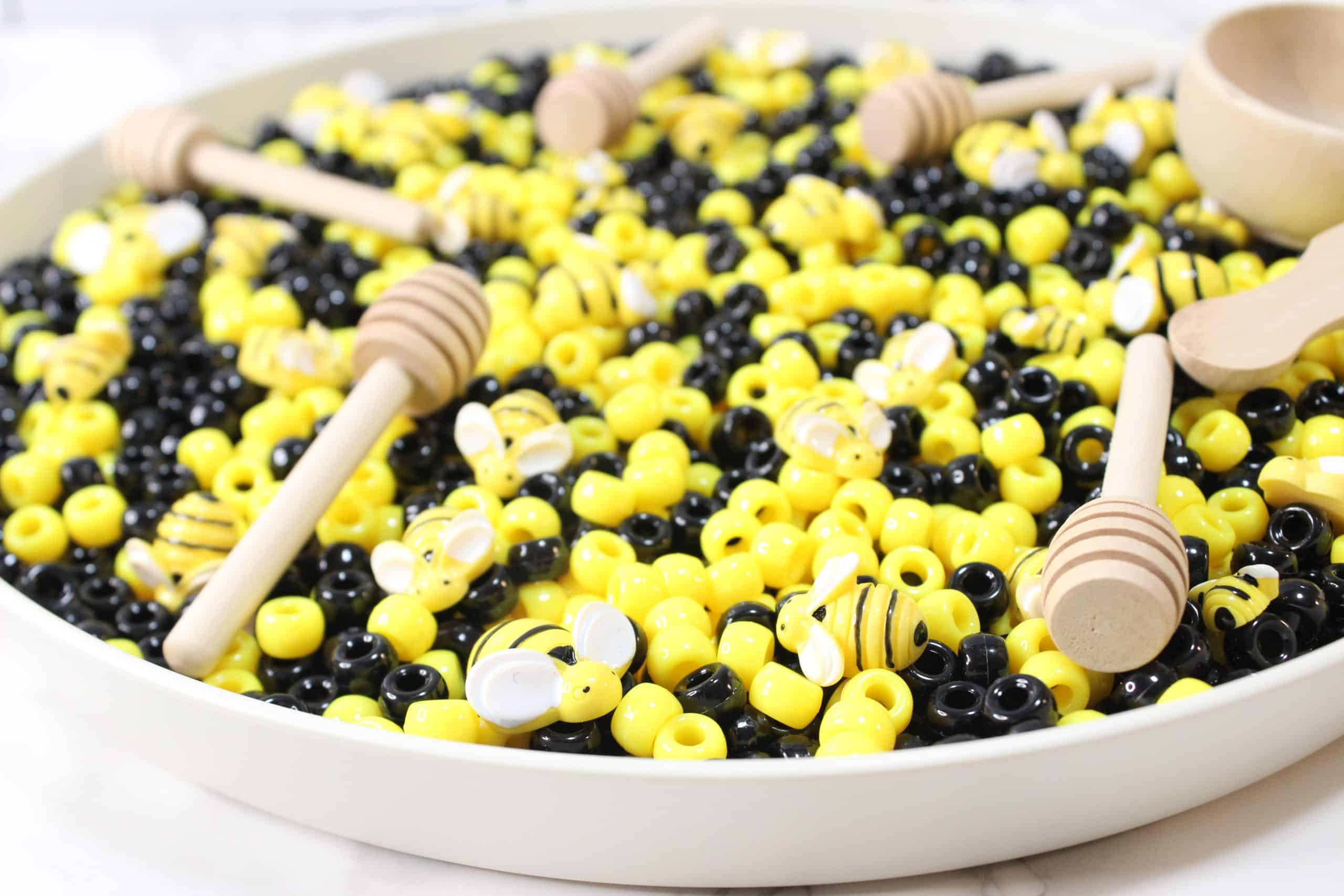 Image for Bee-Themed Sensory Bin for Preschoolers