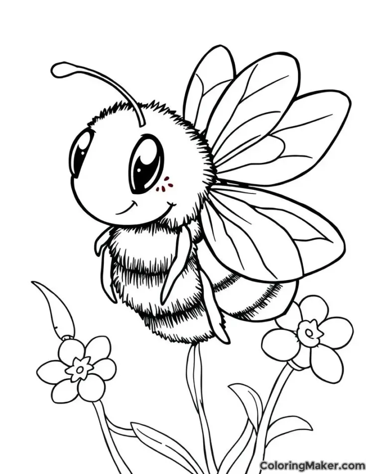 Image for Bee Coloring Pages
