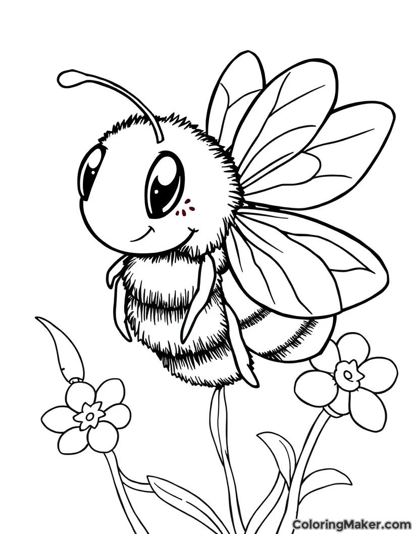 Image for Bee Coloring Pages