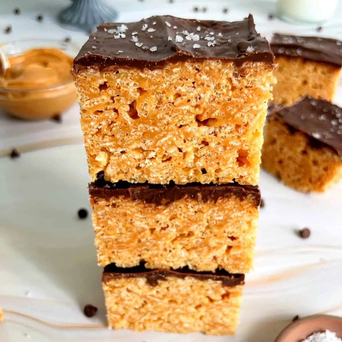 Image for Chocolate Peanut Butter Rice Krispie Treats
