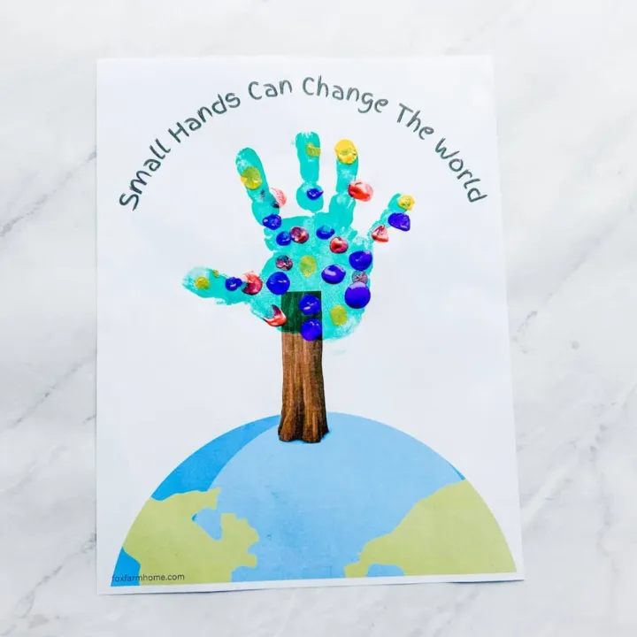 Image for Earth Day Handprint Craft For Kids