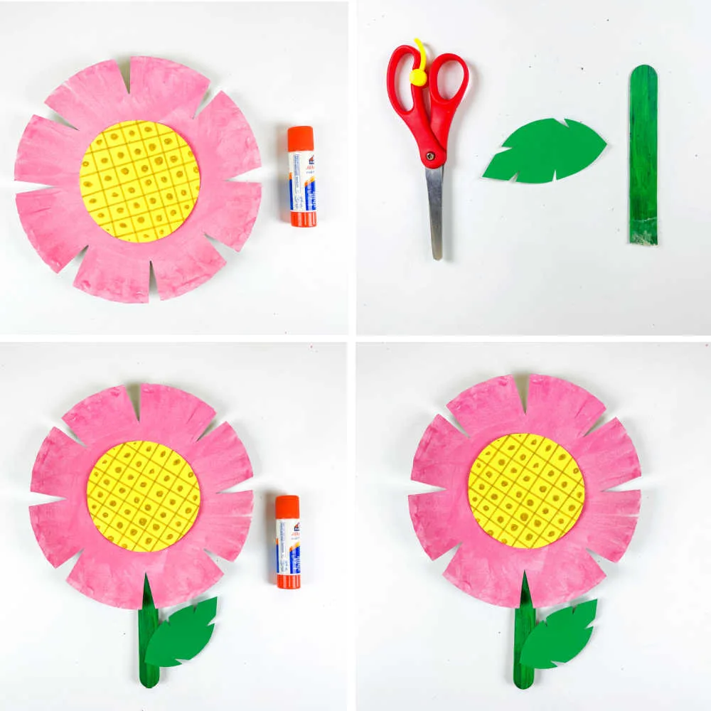 How to Make Paper Plate Flower Craft