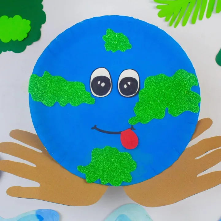 Image for Handprint Paper Plate Earth Craft