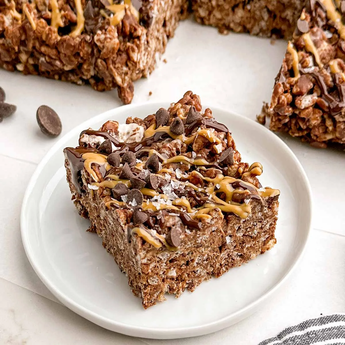 Image for Peanut Butter Chocolate Rice Krispie Bars
