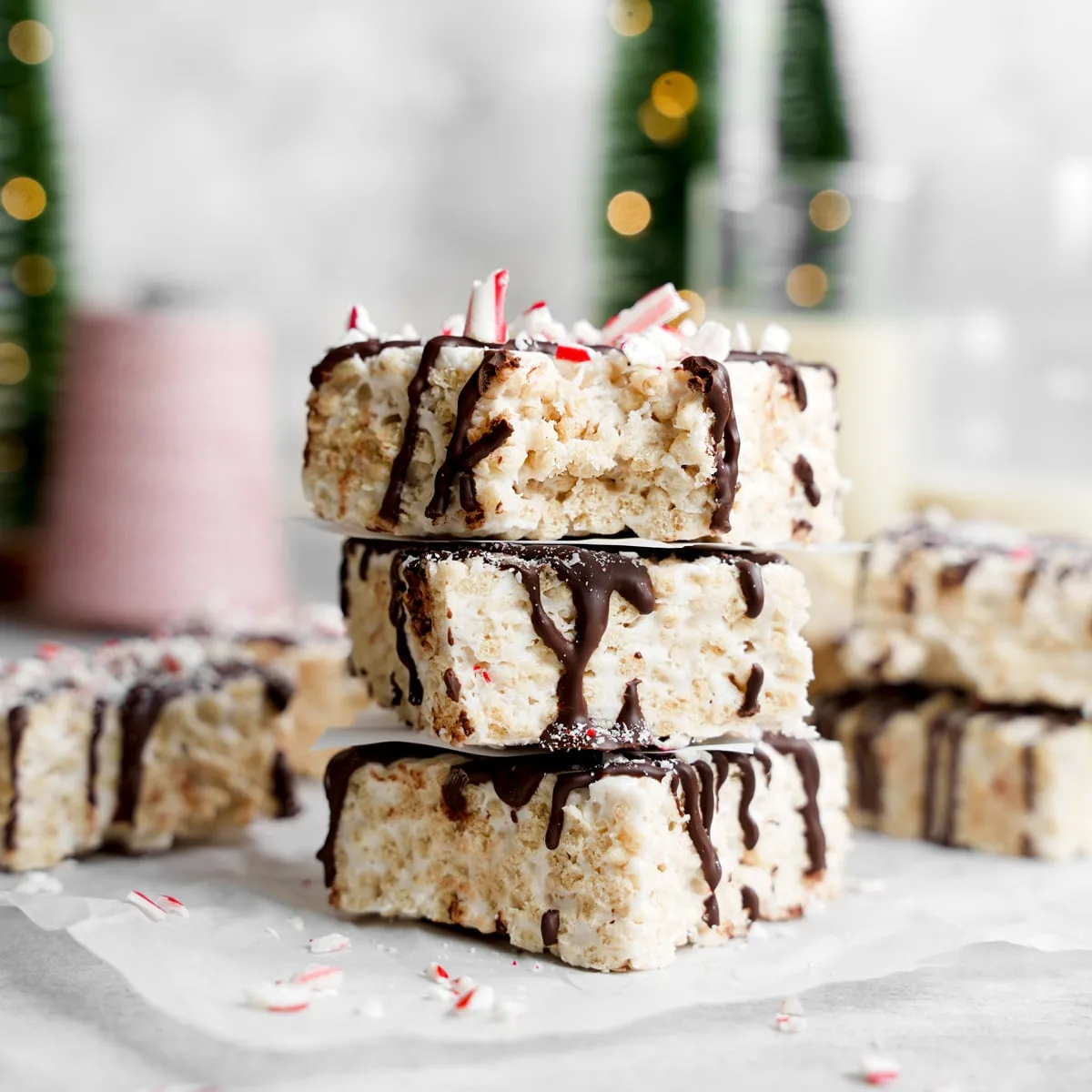 Image for Peppermint Bark Rice Krispie Treats