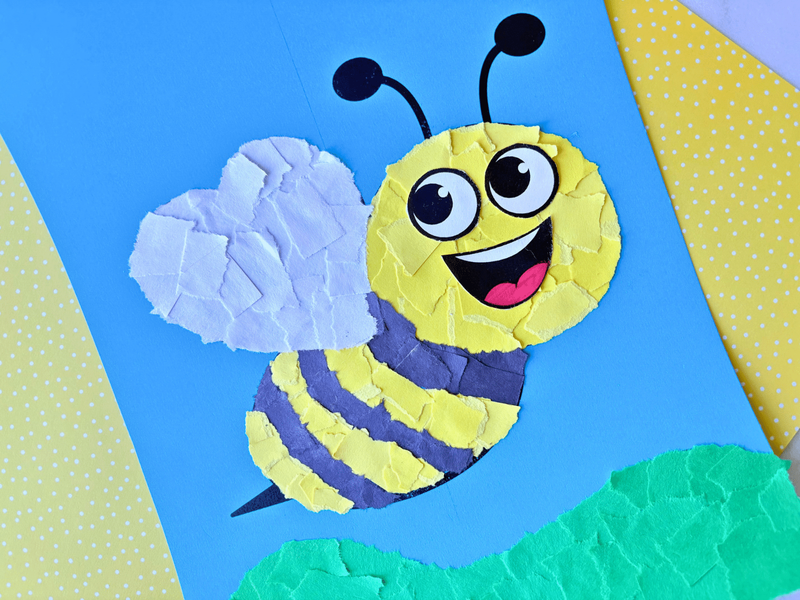 Image for Torn Paper Bumblebee Craft