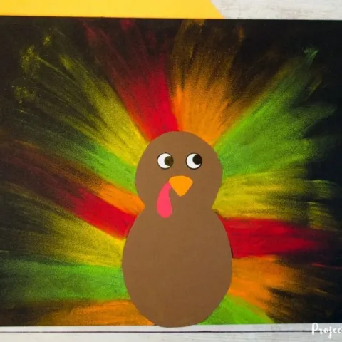 Image for Colorful Chalk Pastel Turkey Craft