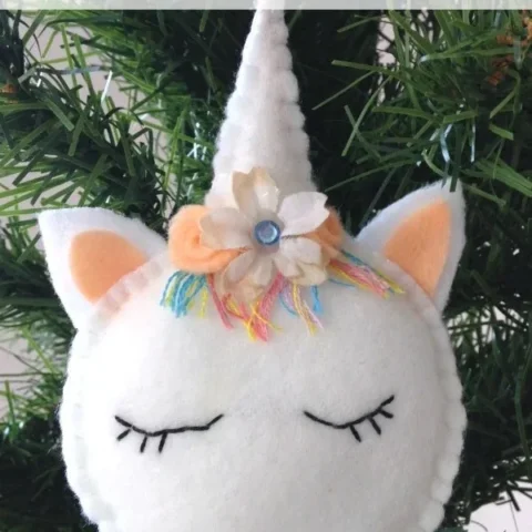 Image for Unicorn Christmas Tree Ornaments