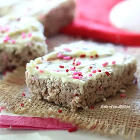 Image for White Chocolate Covered Strawberry Rice Krispie Treats