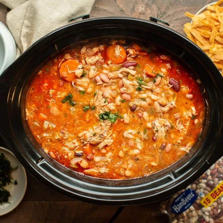 Image for Slow Cooker 15 Bean Buffalo Chicken Soup