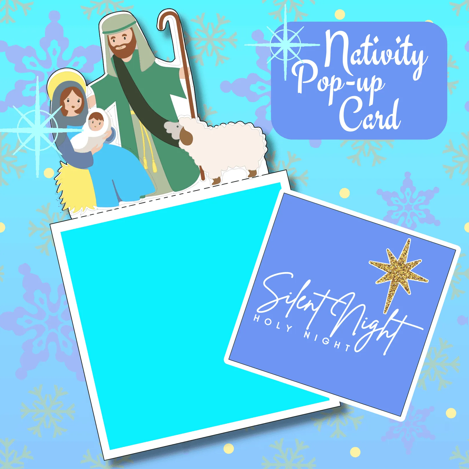 Image for Nativity Christmas Story Pop-Up Card (Free Printable)