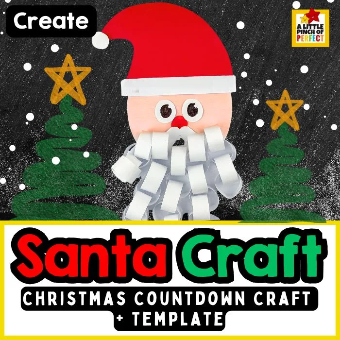 Image for 3D Paper Loop Santa Craft for Christmas Fun