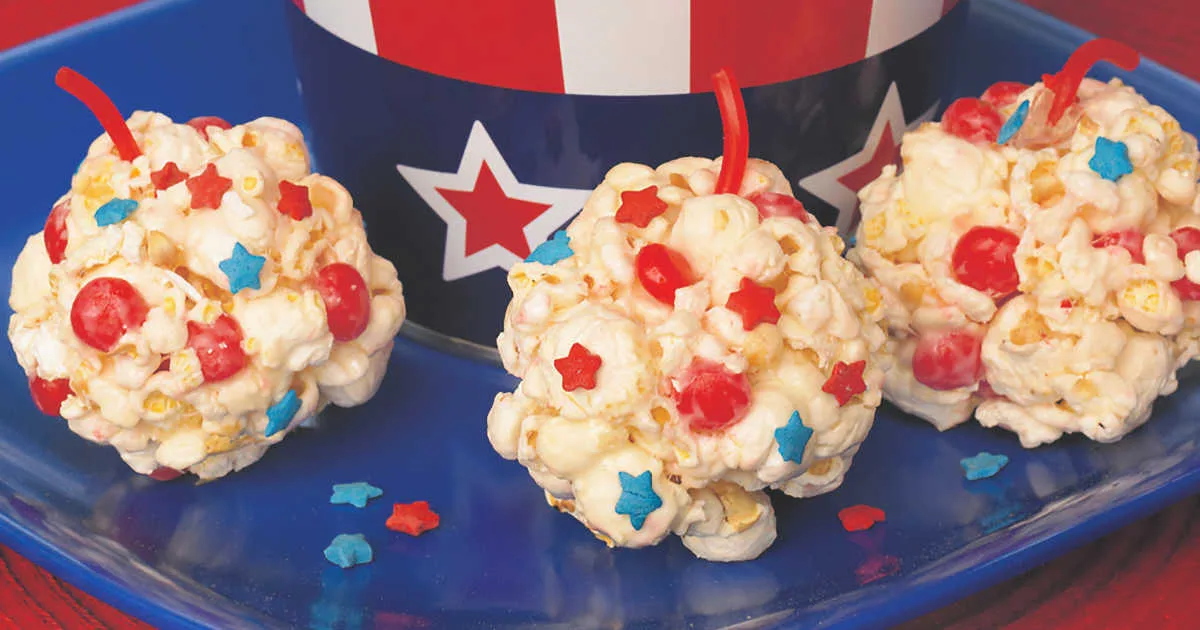 Cinnamon Candy Popcorn Balls
