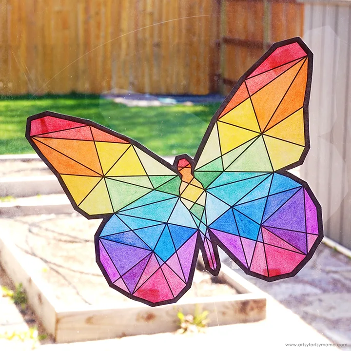 Image for Free Printable Butterfly Suncatcher