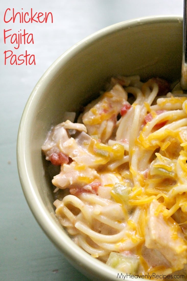 Image for Crock Pot Chicken Fajita Pasta Recipe