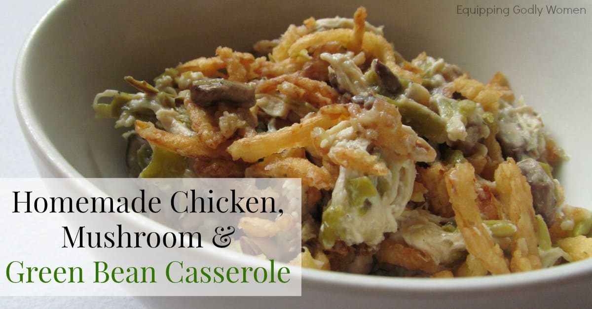 Image for Homemade Chicken, Mushroom and Green Bean Casserole Recipe