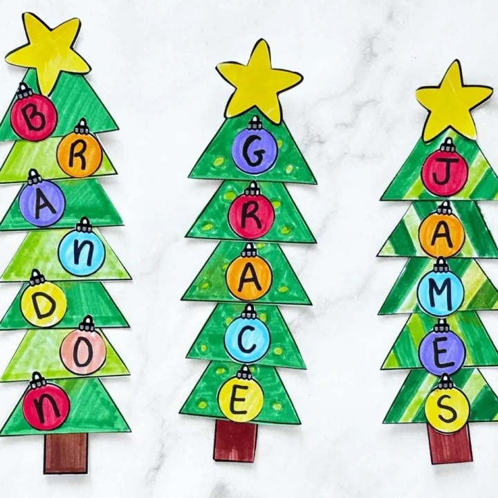 Image for Christmas Tree Name Craft