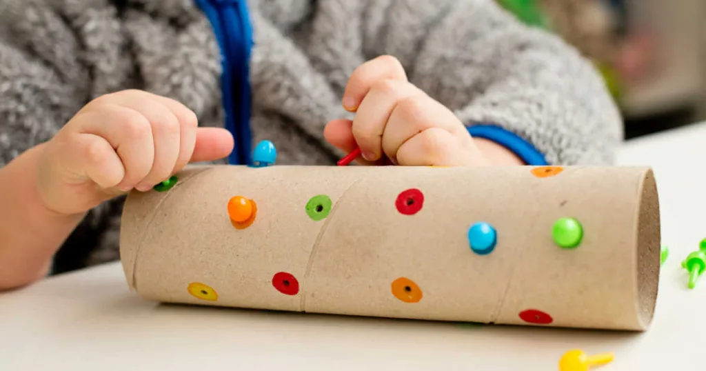 This color matching activity blends sensory play and early learning into a meaningful fine motor experience.