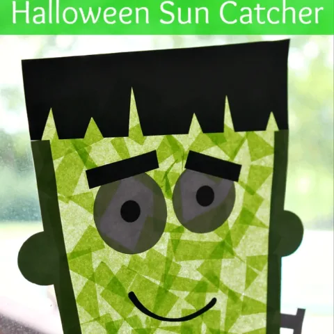 Image for Frankenstein Sun Catcher Craft for Kids