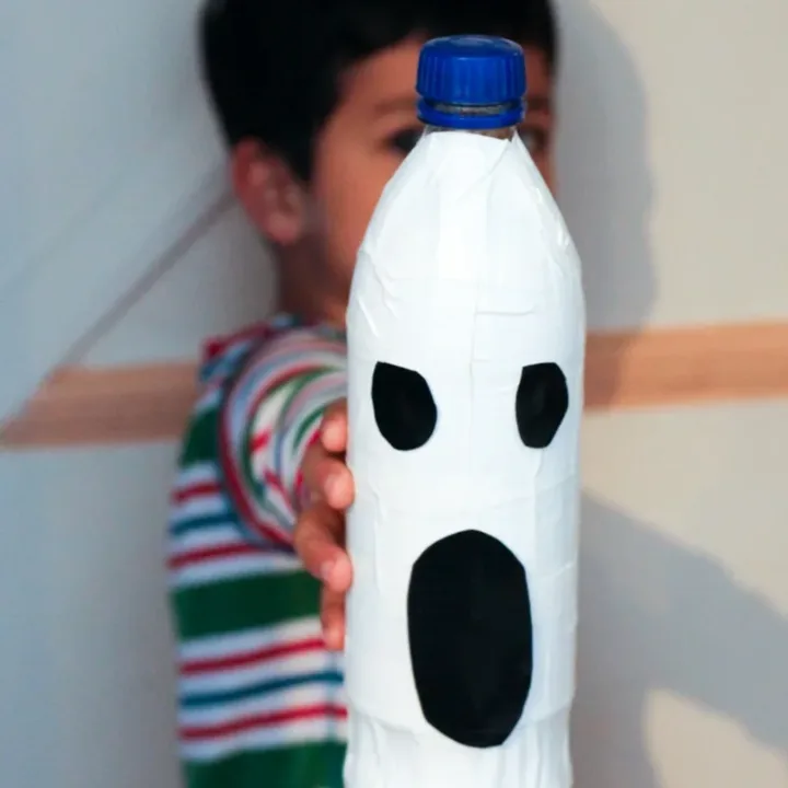Image for Plastic Bottle Ghost Craft for Halloween