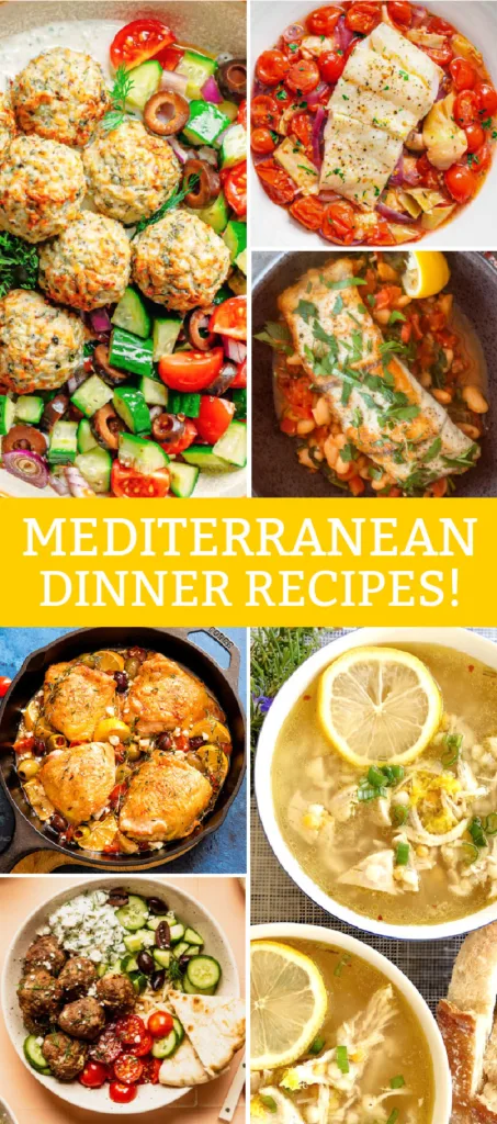 Mediterranean Recipes for easy and healthy meals highlight fresh ingredients, bold flavors, and simple cooking methods. 