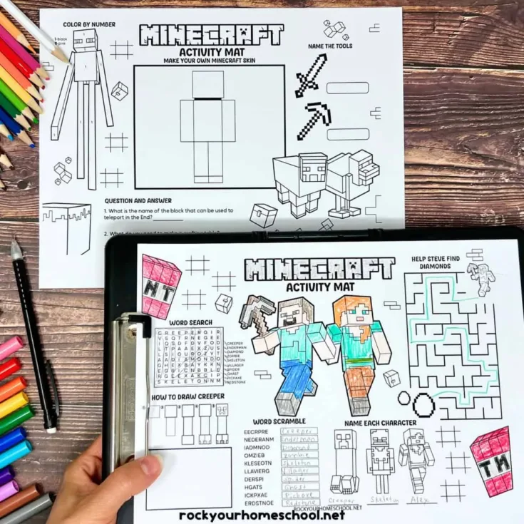 Image for Minecraft Activity Sheets