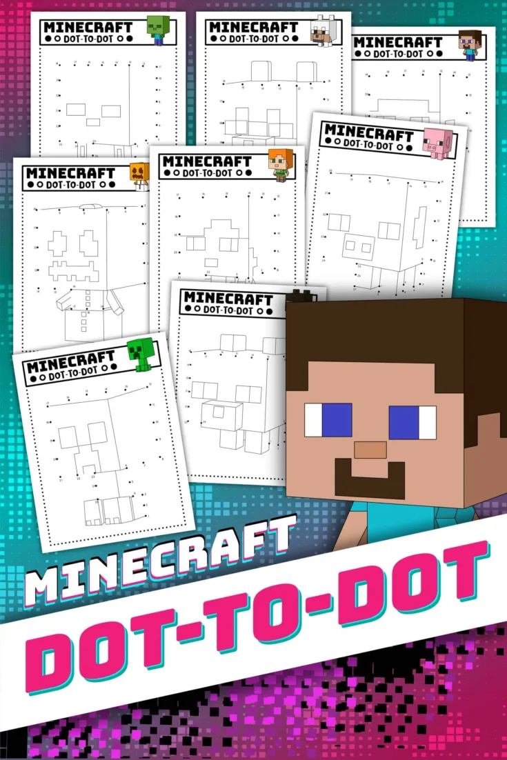 Image for Minecraft Dot to Dot Worksheets