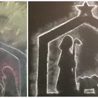 Image for Nativity Chalk Silhouette