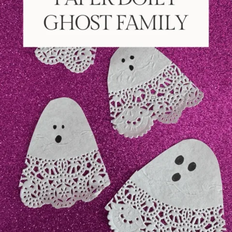 Image for Paper Doily Halloween Ghost Family