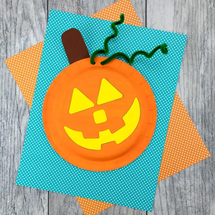 Image for Easy and Fun Paper Plate Pumpkin Craft