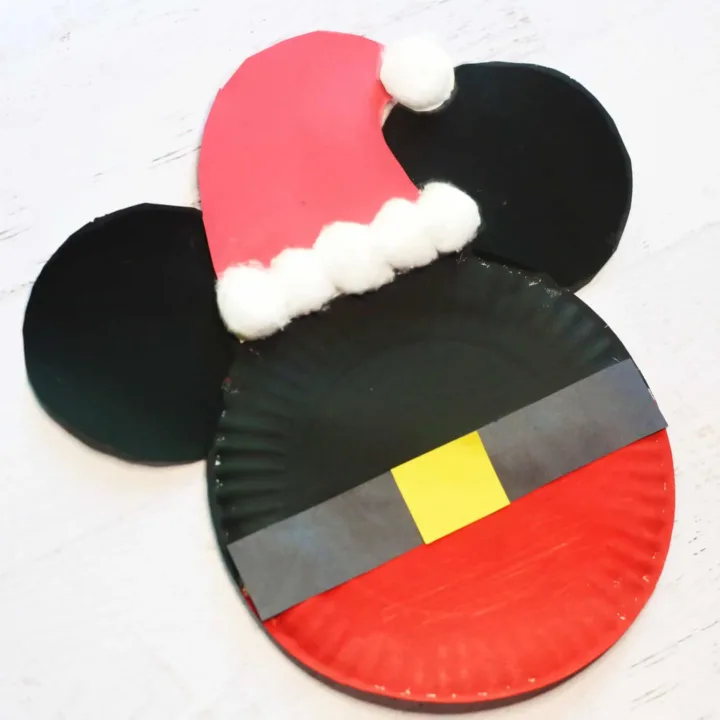 Image for How to Make a Mickey Mouse Santa Paper Plate Craft