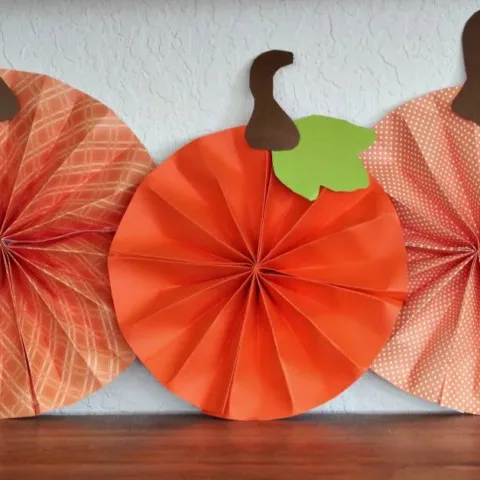 Image for Paper Pumpkin Pinwheel Craft