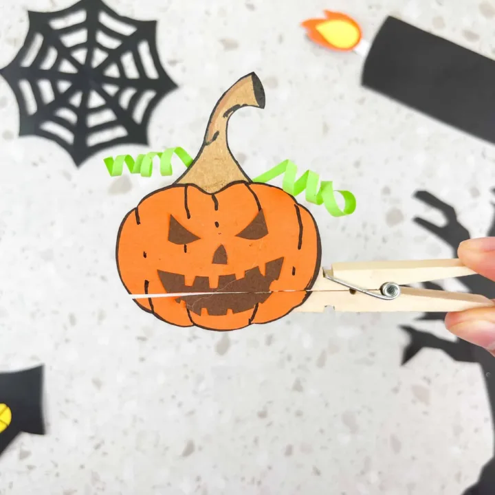 Image for Spooky Cute Clothespin Pumpkin Craft
