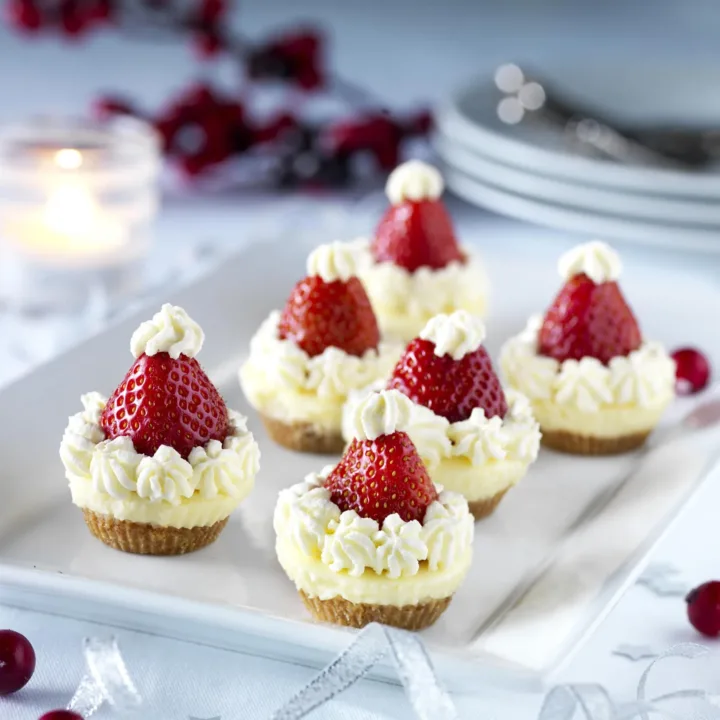 Image for Santa Hat Cheese Cakes