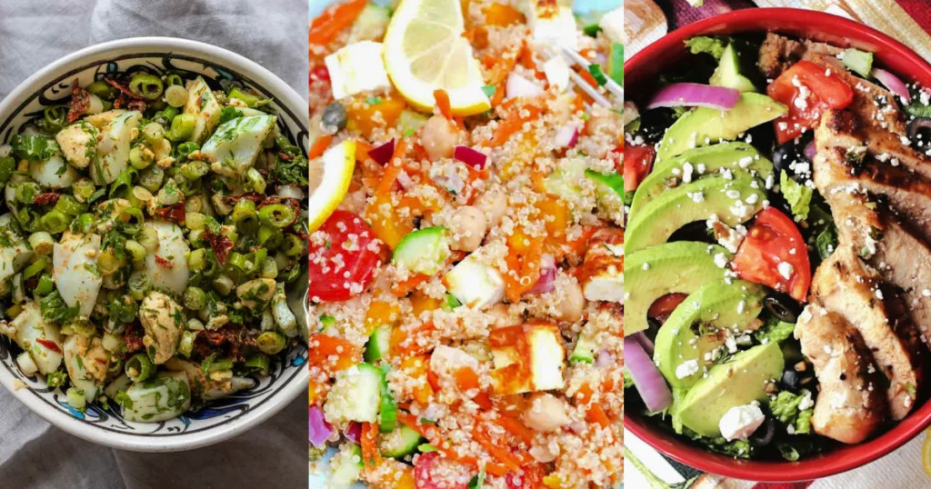 These Mediterranean salad recipes combine fresh vegetables, bright herbs and simple dressings to create vibrant dishes that are both refreshing and satisfying.