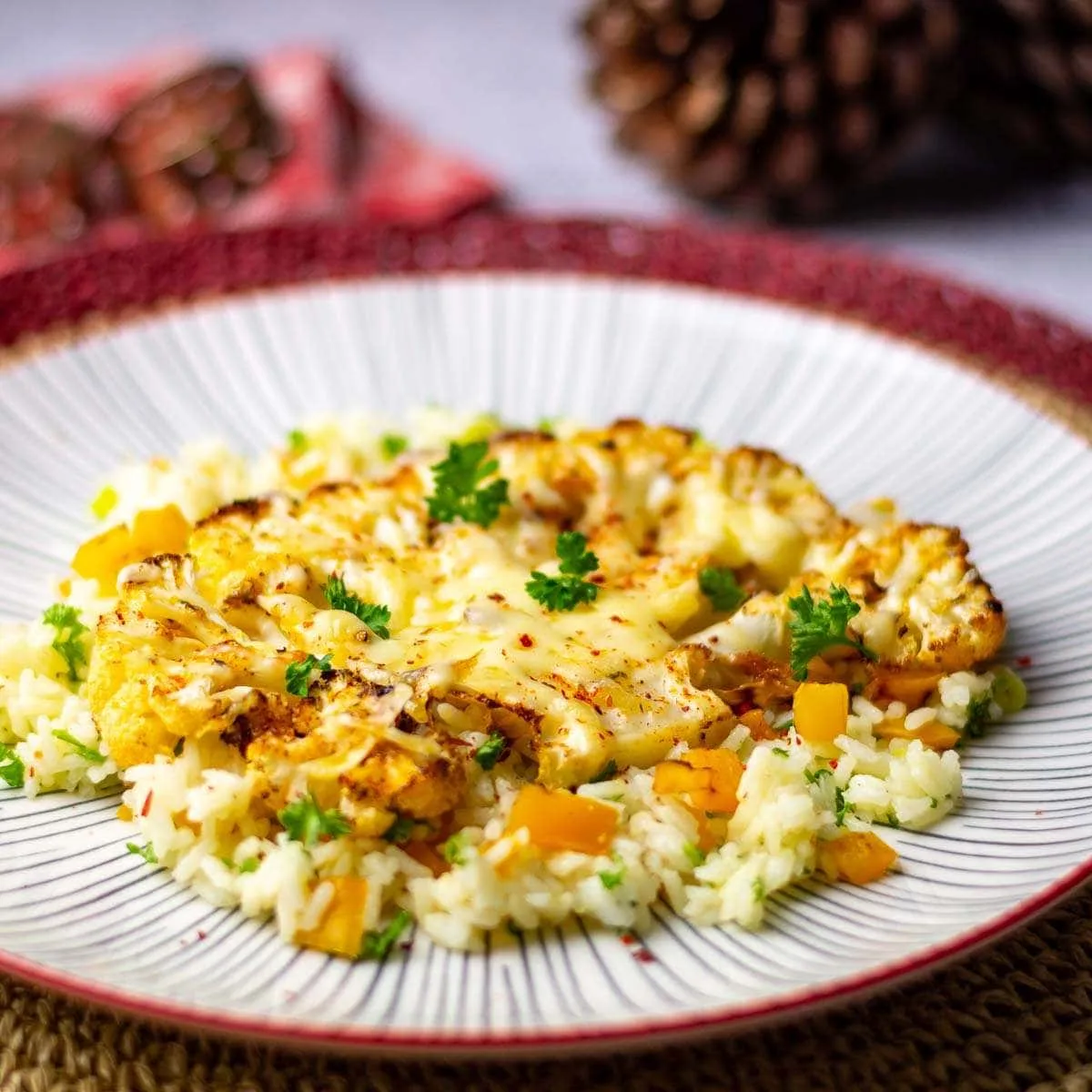 Image for Cheesy Cauliflower Steaks (Oven Roasted)