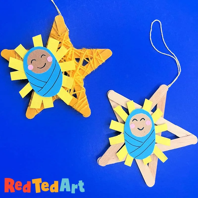 Image for Popsicle Stick Nativity Star Ornament